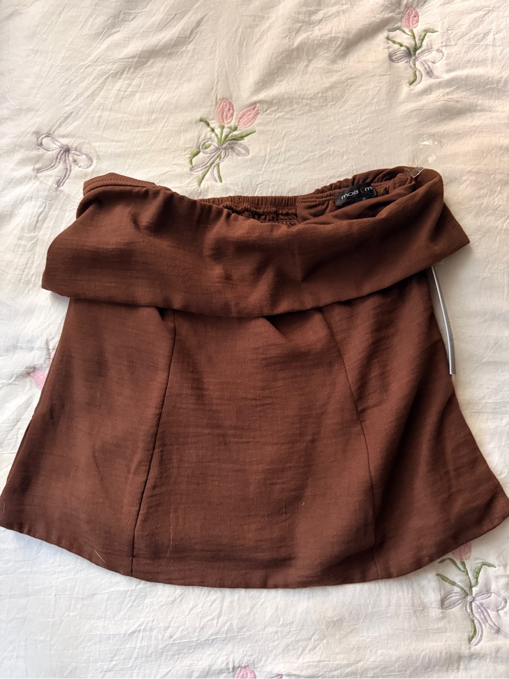 brown tube style top